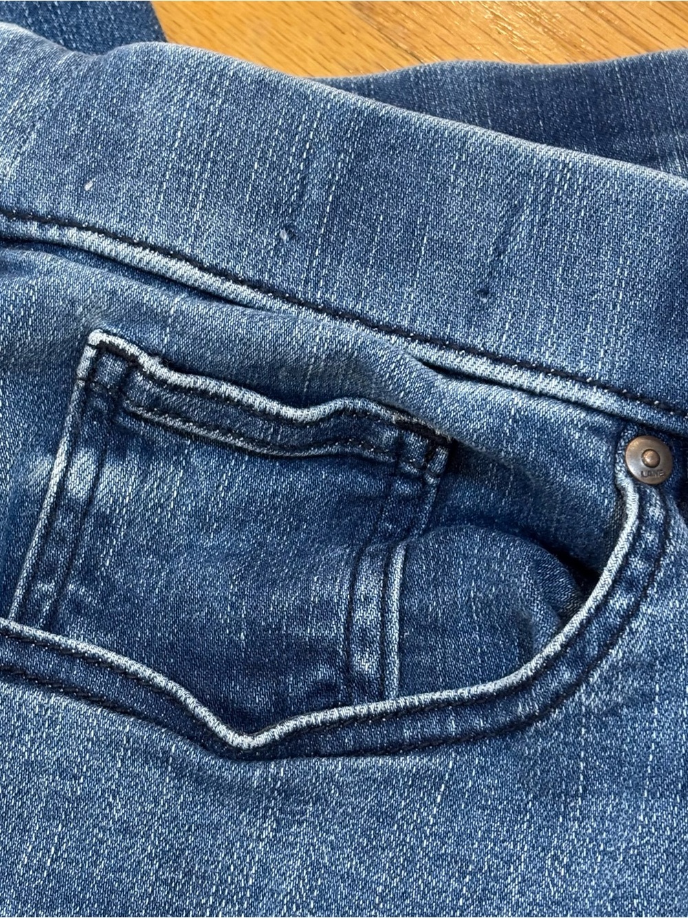 Lane Bryant Jeans, Pull On, Straight Flex Magic Waist and, Size 14, High Rise - Picture 7 of 11
